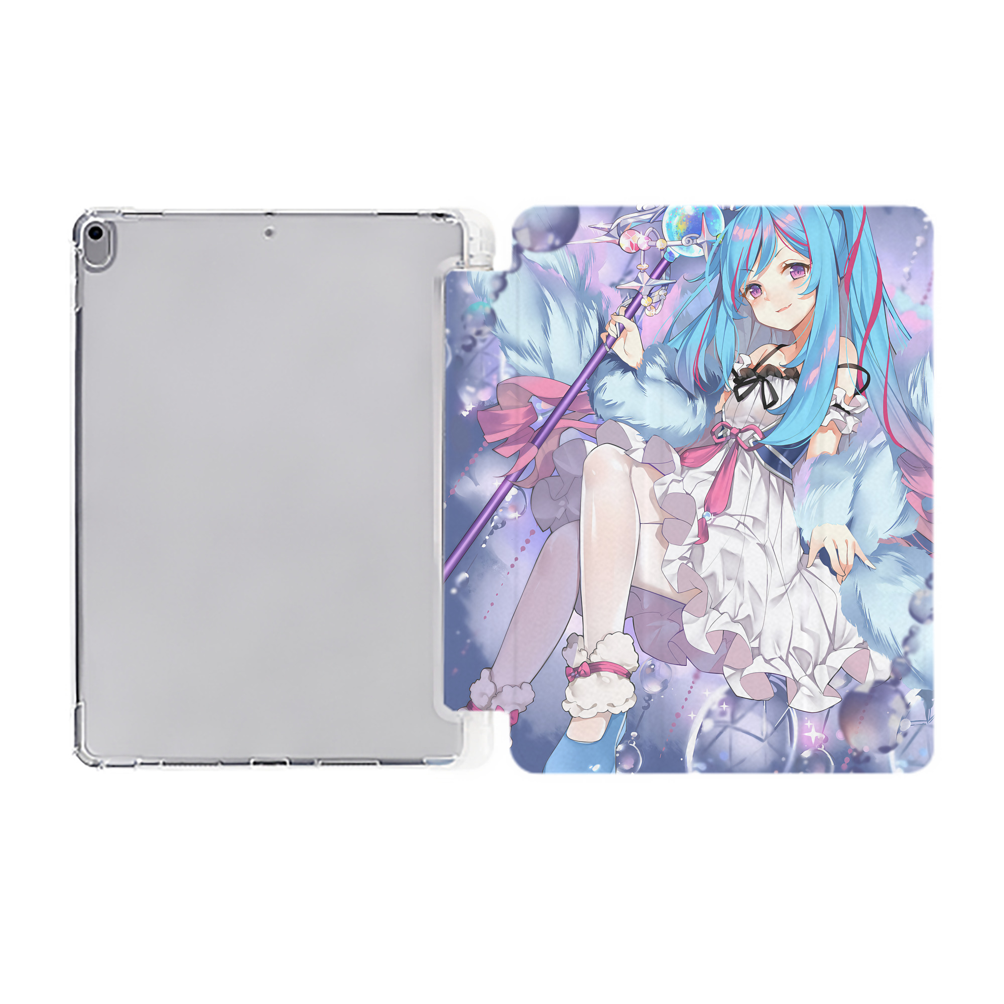 （画像用） 遊☆戯☆王 Yu-Gi-Oh! IPad ケース ペン収納付き 三つ折りスタンド PUレザー×シリコン 対応機種9.5/10.5/10.9インチ